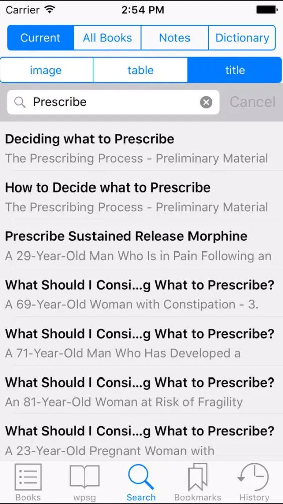 Tangkapan layar Prescribing Scenarios at a Glance