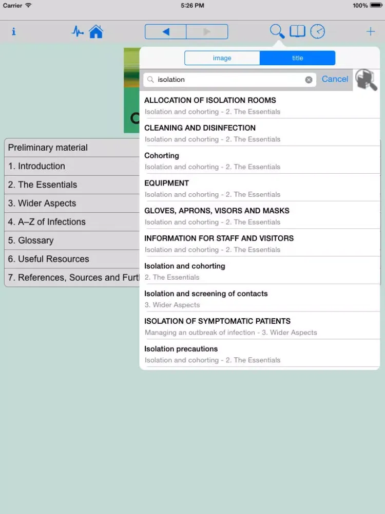 Rapid Infection Control Nursing(FREE Sample) iPad 应用截图