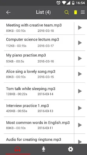 Capturas de pantalla de Voice Recorder