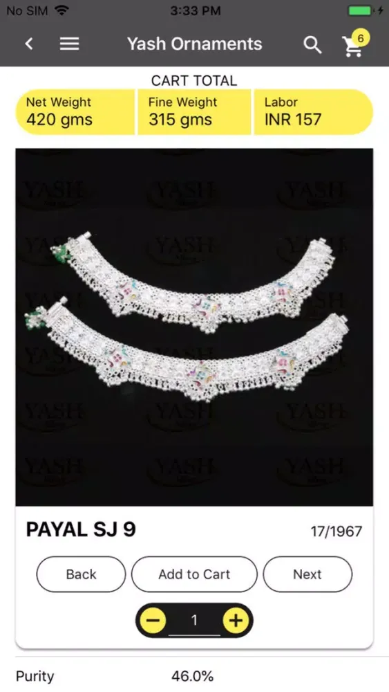 Capturas de pantalla de Yash Ornaments