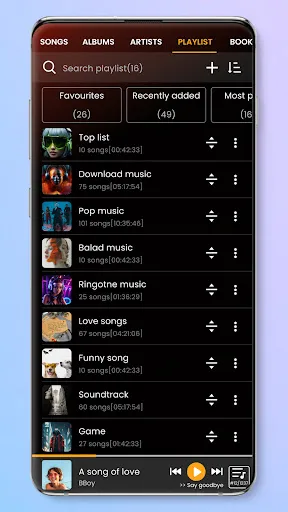 Capturas de pantalla de Music player