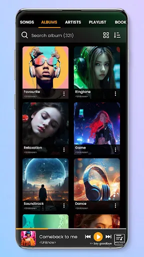 Capturas de pantalla de Music player