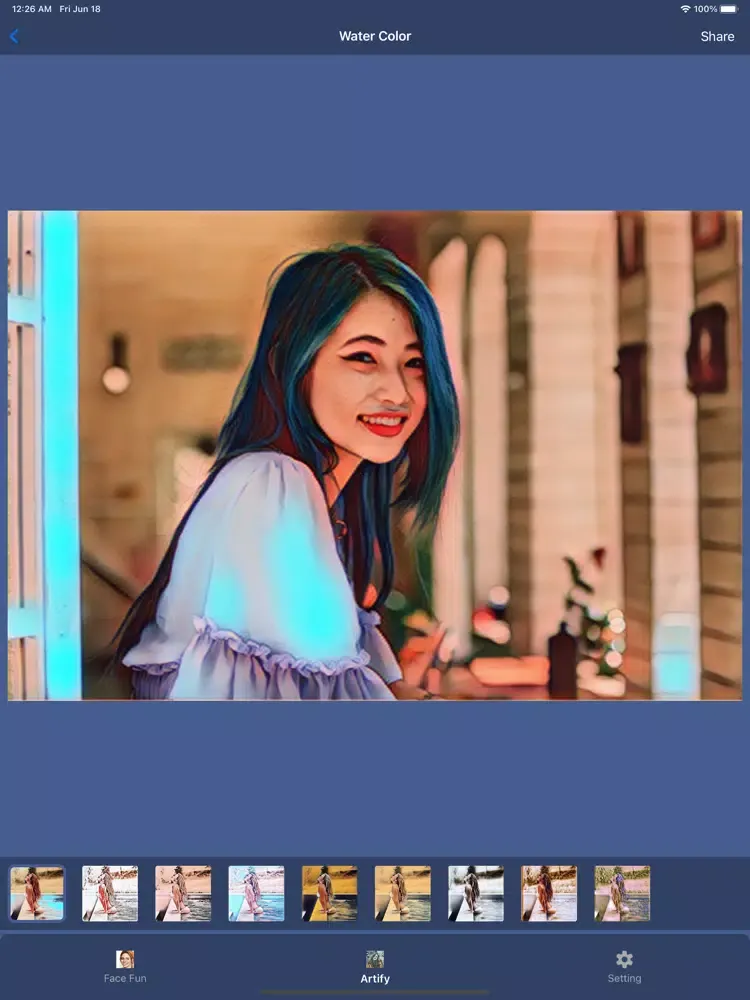 Face AI: Artist Cartoon maker iPad  سکرین شاٹس