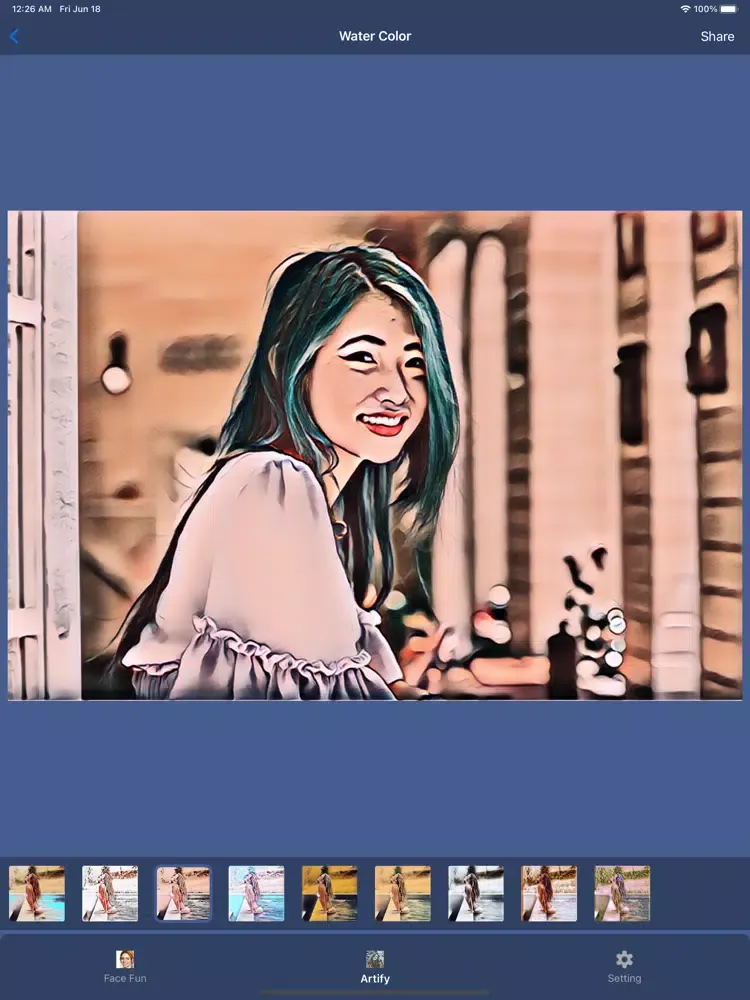 Face AI: Artist Cartoon maker iPad  سکرین شاٹس