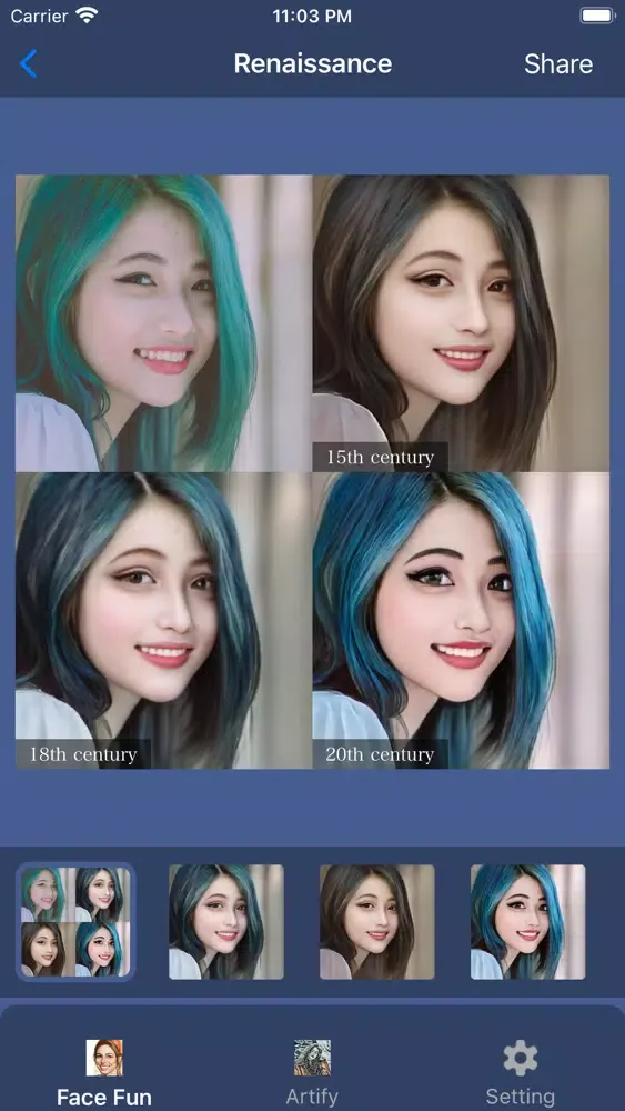 Face AI: Artist Cartoon maker سکرین شاٹس