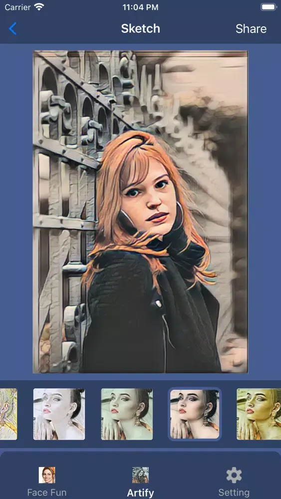 Face AI: Artist Cartoon maker سکرین شاٹس