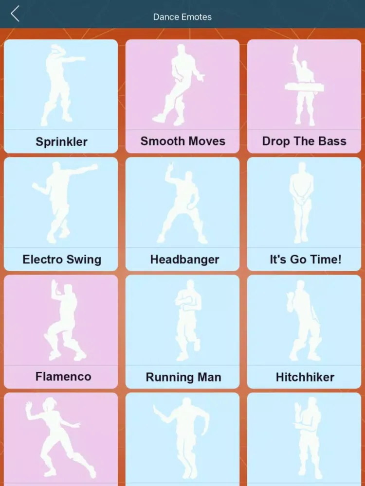Capturas de tela do EMOTE for FORTNITE DANCES iPad 
