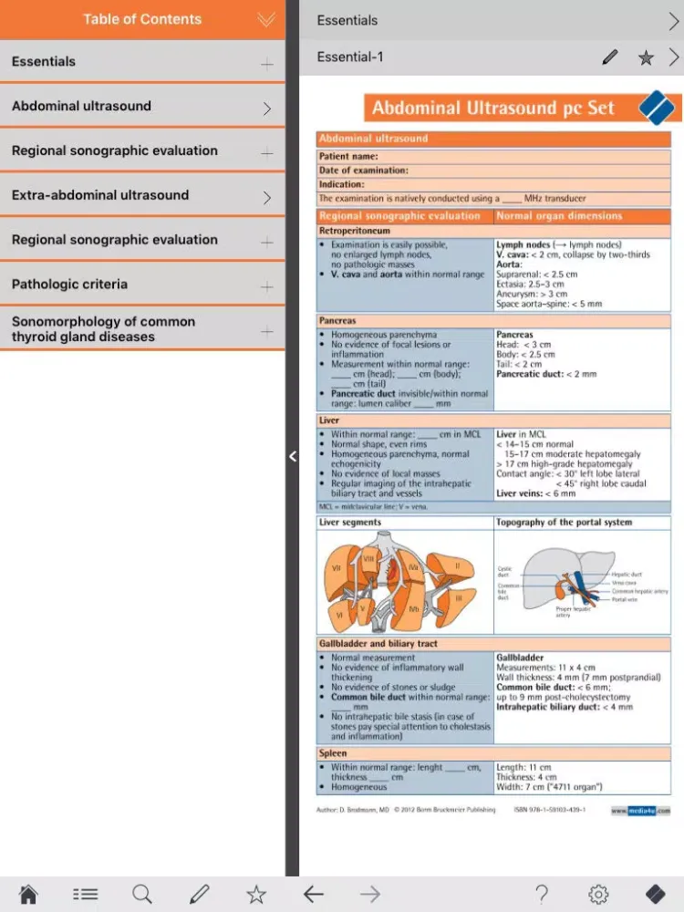 Captures d'écran de Abdominal ultrasound pocketcards iPad 