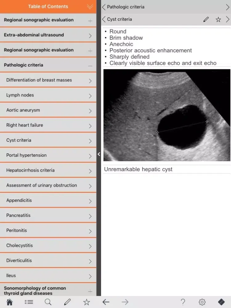 Captures d'écran de Abdominal ultrasound pocketcards iPad 
