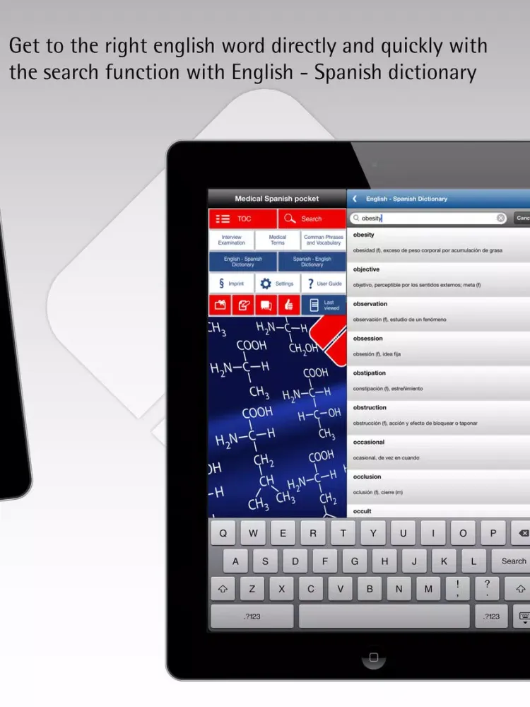 Medical Spanish pocket iPad  Ekran Görüntüleri