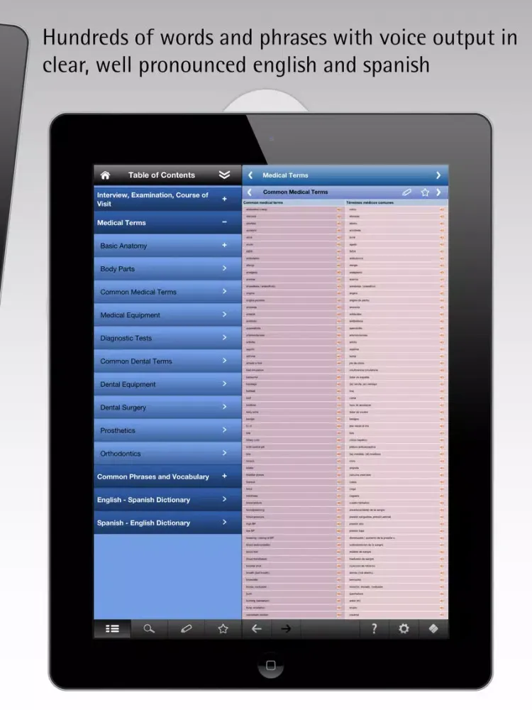 Medical Spanish pocket iPad  Ekran Görüntüleri