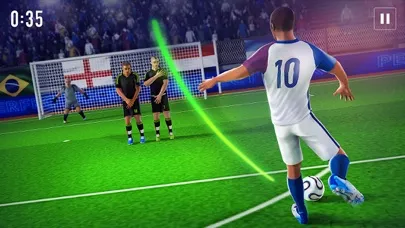 Capturas de tela do Hot Soccer FreeKick Asia 3D