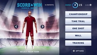 Capturas de tela do Hot Soccer FreeKick Asia 3D