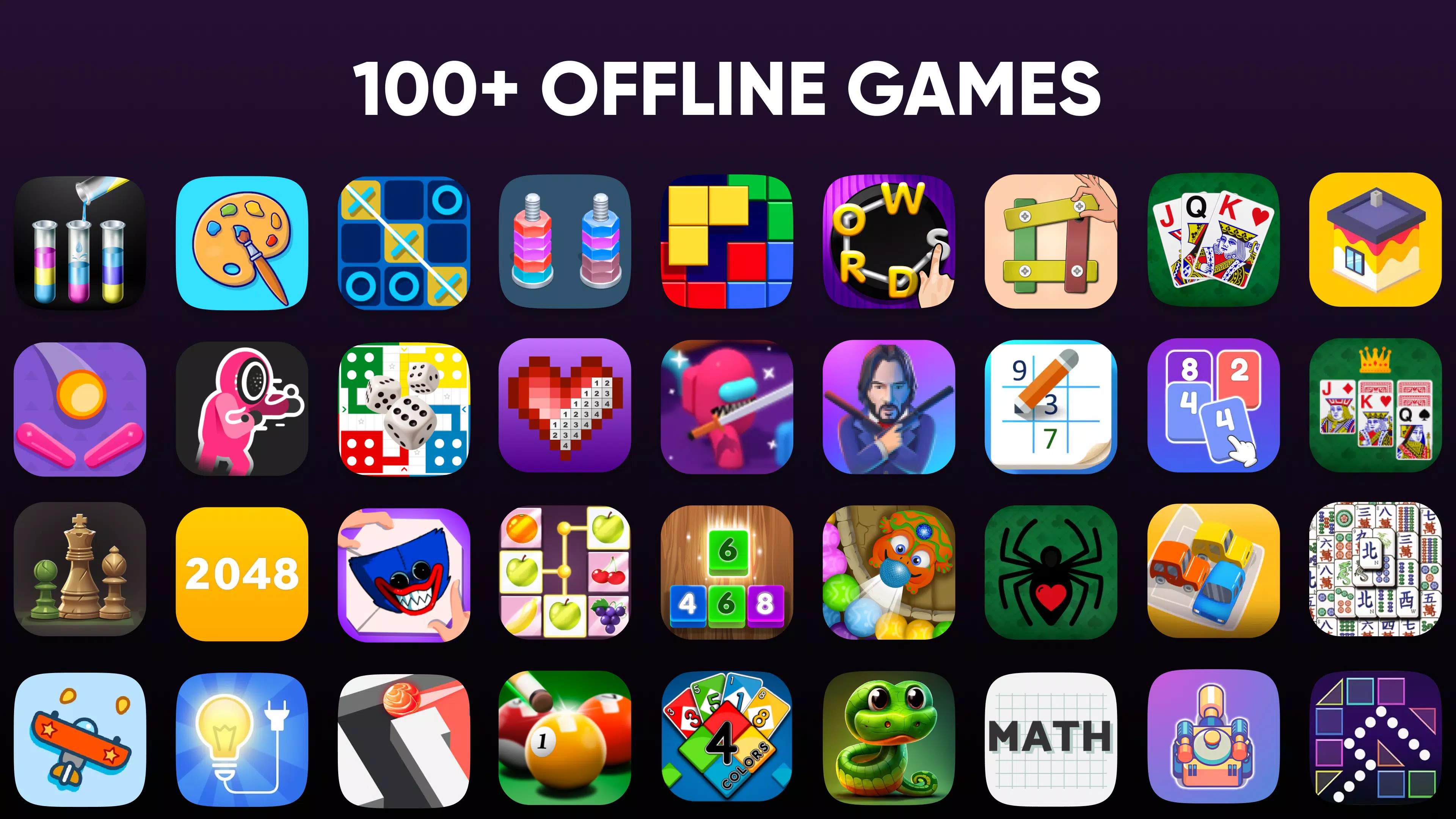 100+ Offline Games No WiFi Fun的应用截图1