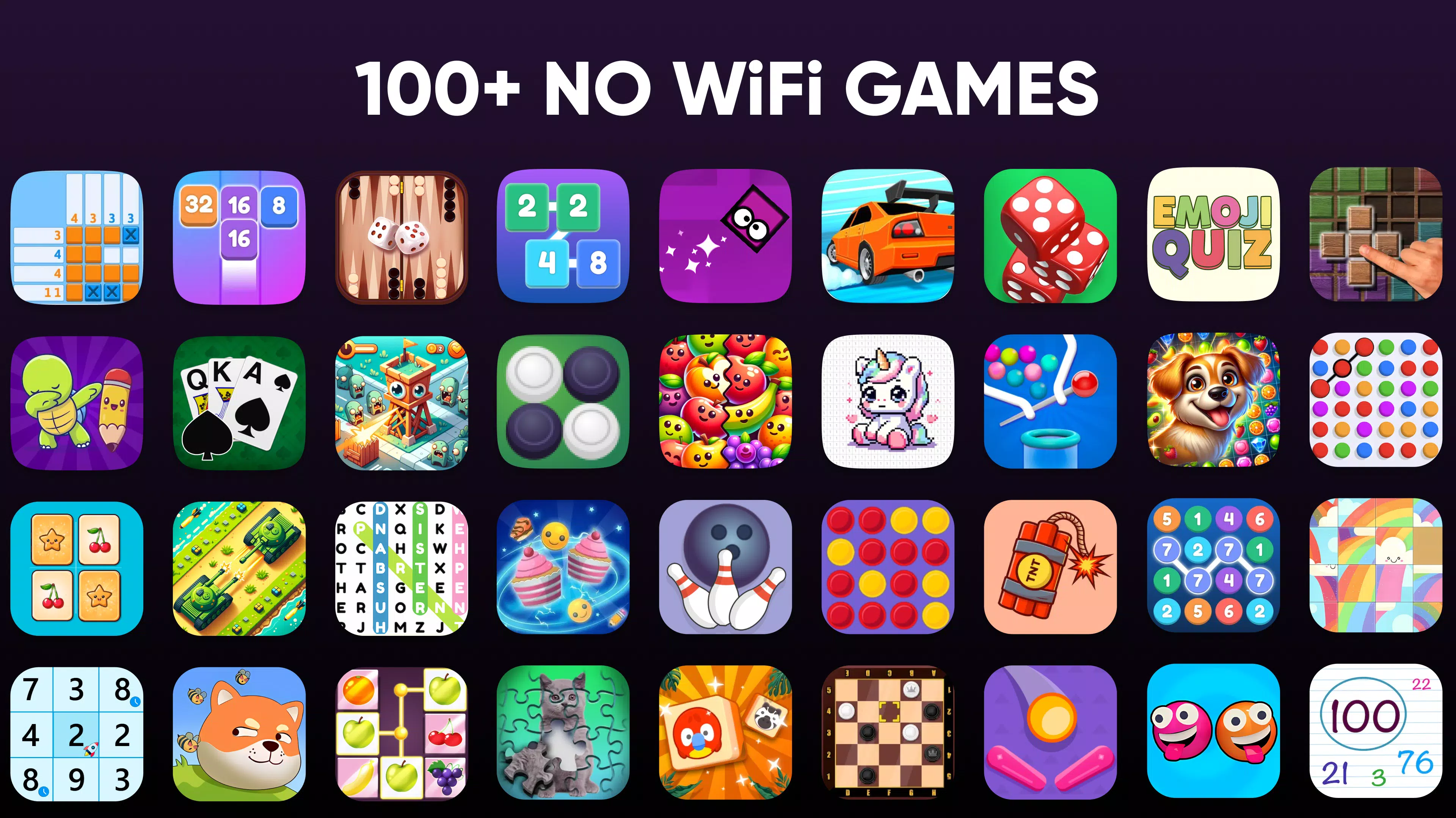 100+ Offline Games No WiFi Fun的应用截图2