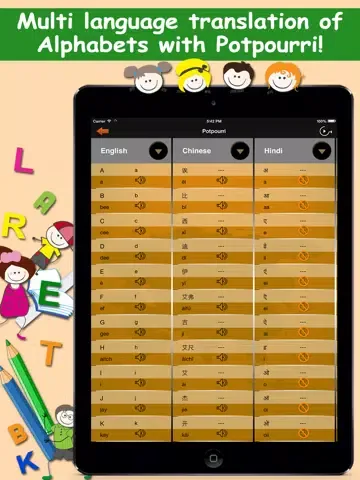 Скриншоты LingoDiction: Alphabet Flashcard Games, Phonics & Pronunciation (Japanese,Chinese,Hindi,Korean,Malay & more) iPad 