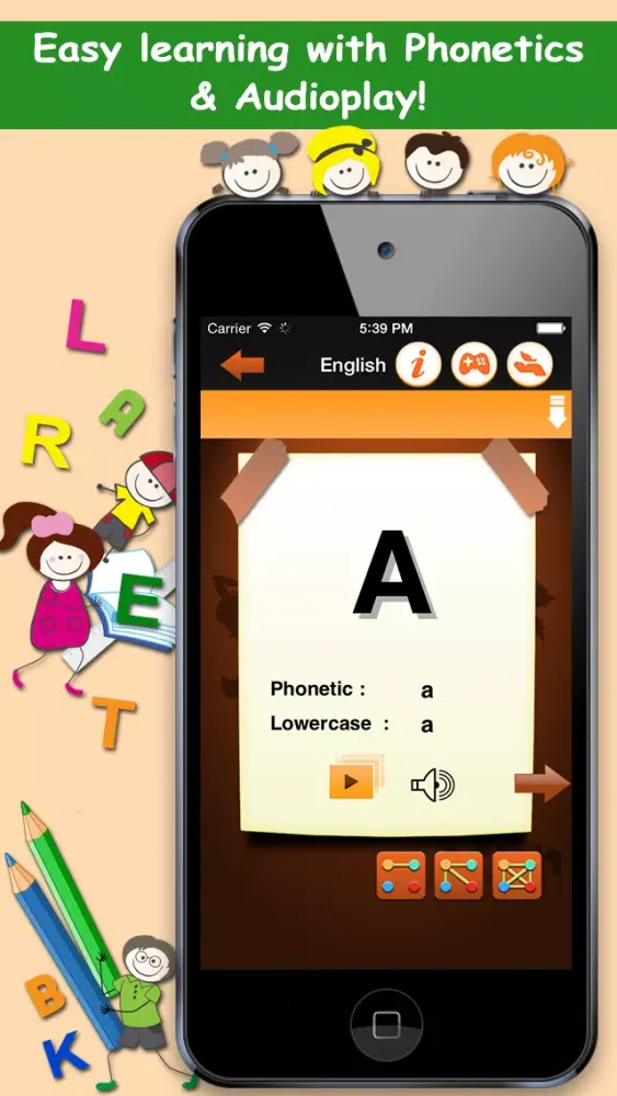 Скриншоты LingoDiction: Alphabet Flashcard Games, Phonics & Pronunciation (Japanese,Chinese,Hindi,Korean,Malay & more)