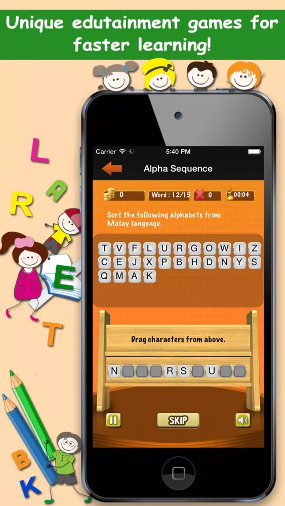 Скриншоты LingoDiction: Alphabet Flashcard Games, Phonics & Pronunciation (Japanese,Chinese,Hindi,Korean,Malay & more)