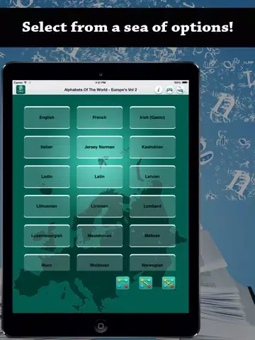 Ảnh chụp màn hình của LingoDiction - Alphabets Phonics & Pronunciation (English, Irish, Italian, Polish, French & more) Vol.2 iPad 