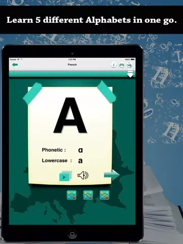 Ảnh chụp màn hình của LingoDiction - Alphabets Phonics & Pronunciation (English, Irish, Italian, Polish, French & more) Vol.2 iPad 