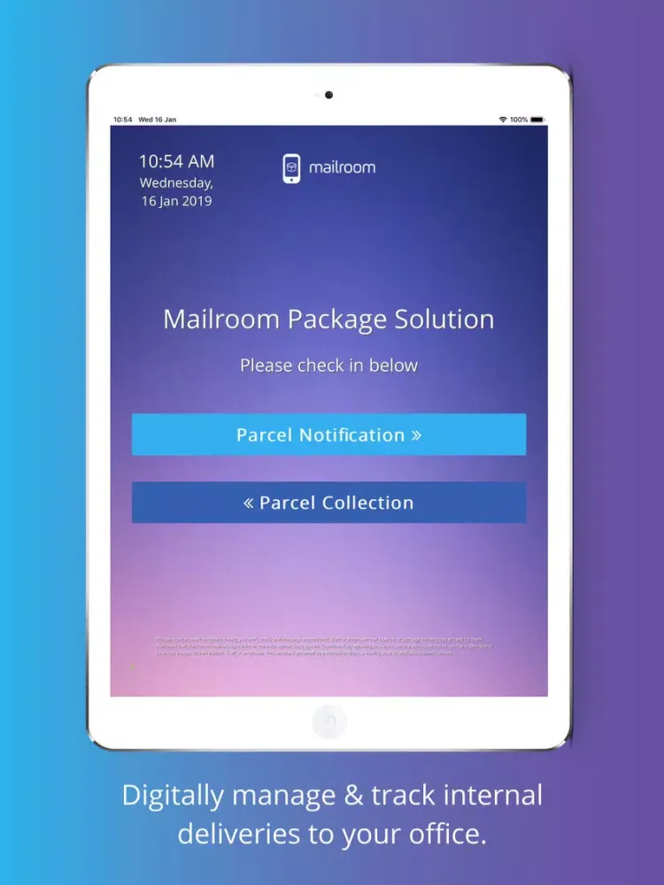 Tangkapan layar Mailroom - Legacy iPad 