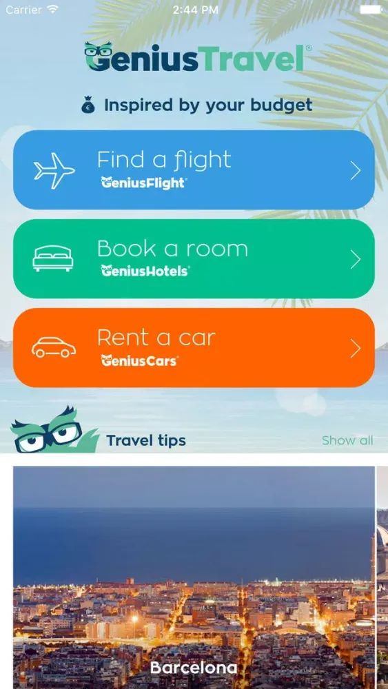 Скриншоты GeniusTravel