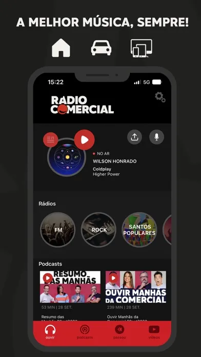Radio Comercial 스크린샷