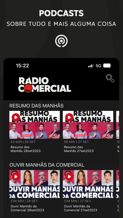 Radio Comercial 스크린샷