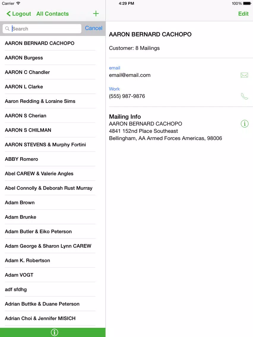 Tangkapan layar Media Center LLC iPad 