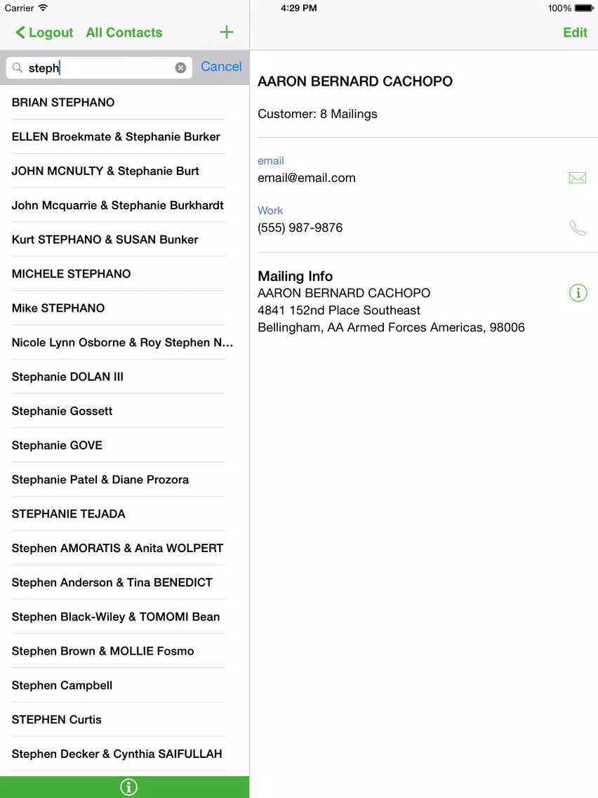 Tangkapan layar Media Center LLC iPad 