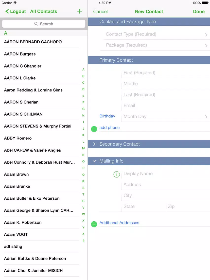 Tangkapan layar Media Center LLC iPad 