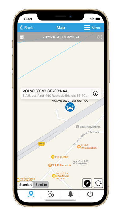 Captures d'écran de jelocalise.fr gps trackers
