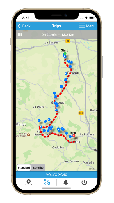 Captures d'écran de jelocalise.fr gps trackers