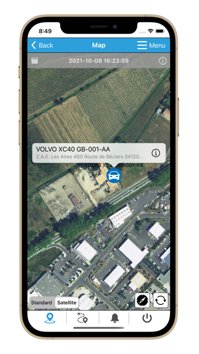 Captures d'écran de jelocalise.fr gps trackers