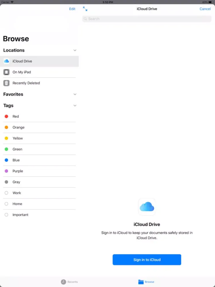 Browser and iFile Manager iPad  স্ক্রিনশট