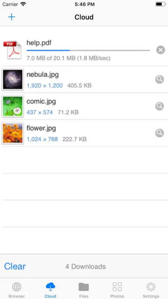 Browser and iFile Manager স্ক্রিনশট