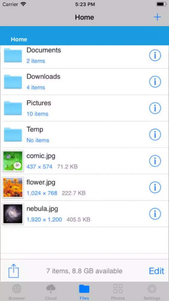 Browser and iFile Manager স্ক্রিনশট