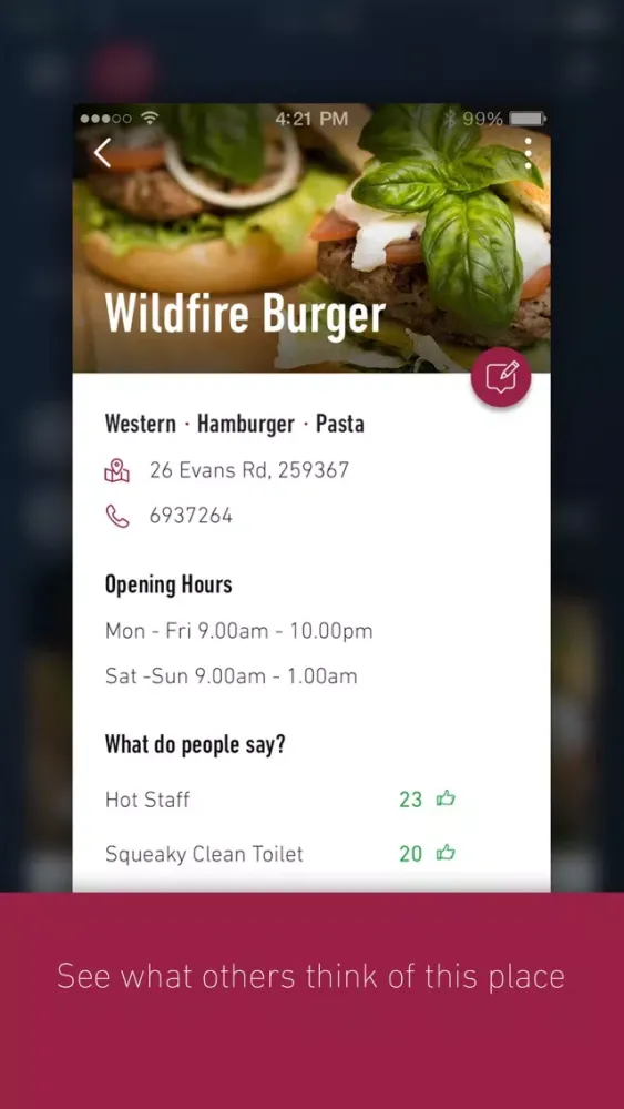 Zrzuty ekranu Eat List – smart food reviews