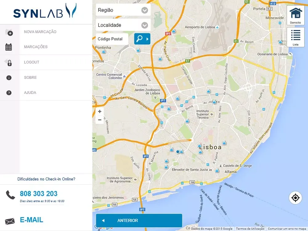 SYNLAB Portugal iPad  Ekran Görüntüleri