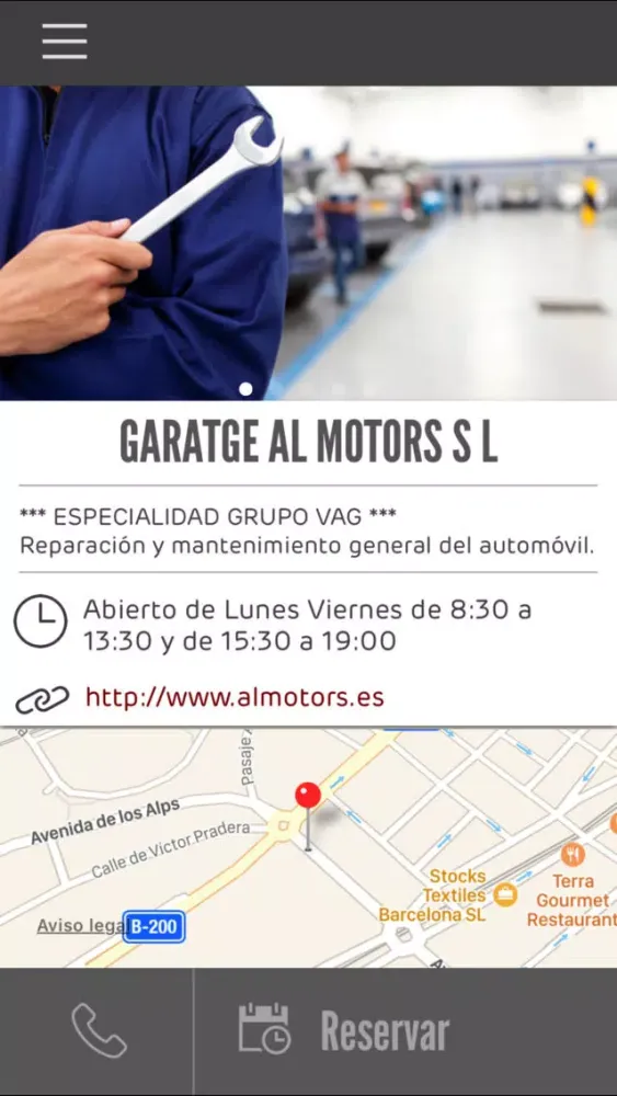 Zrzuty ekranu GARATGE AL MOTORS SL