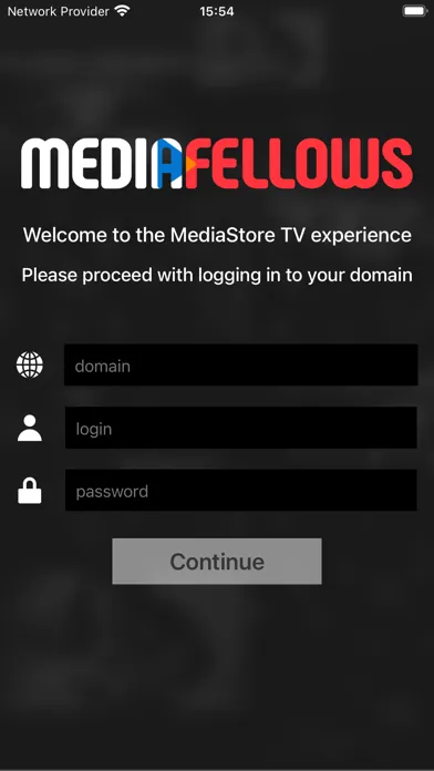 Capturas de tela do MediaStore Generic App