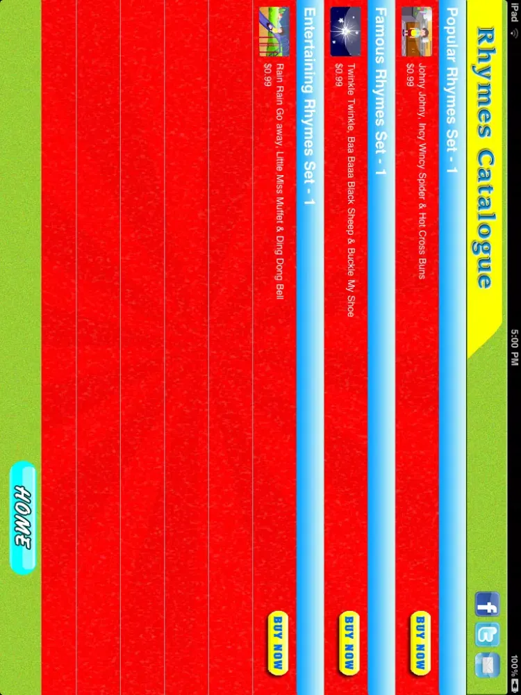 Capturas de pantalla de I Love Rhymes iPad 