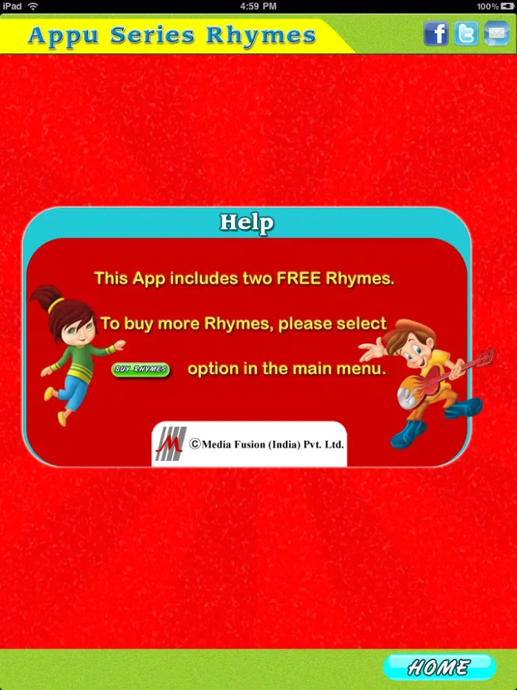 Capturas de pantalla de I Love Rhymes iPad 