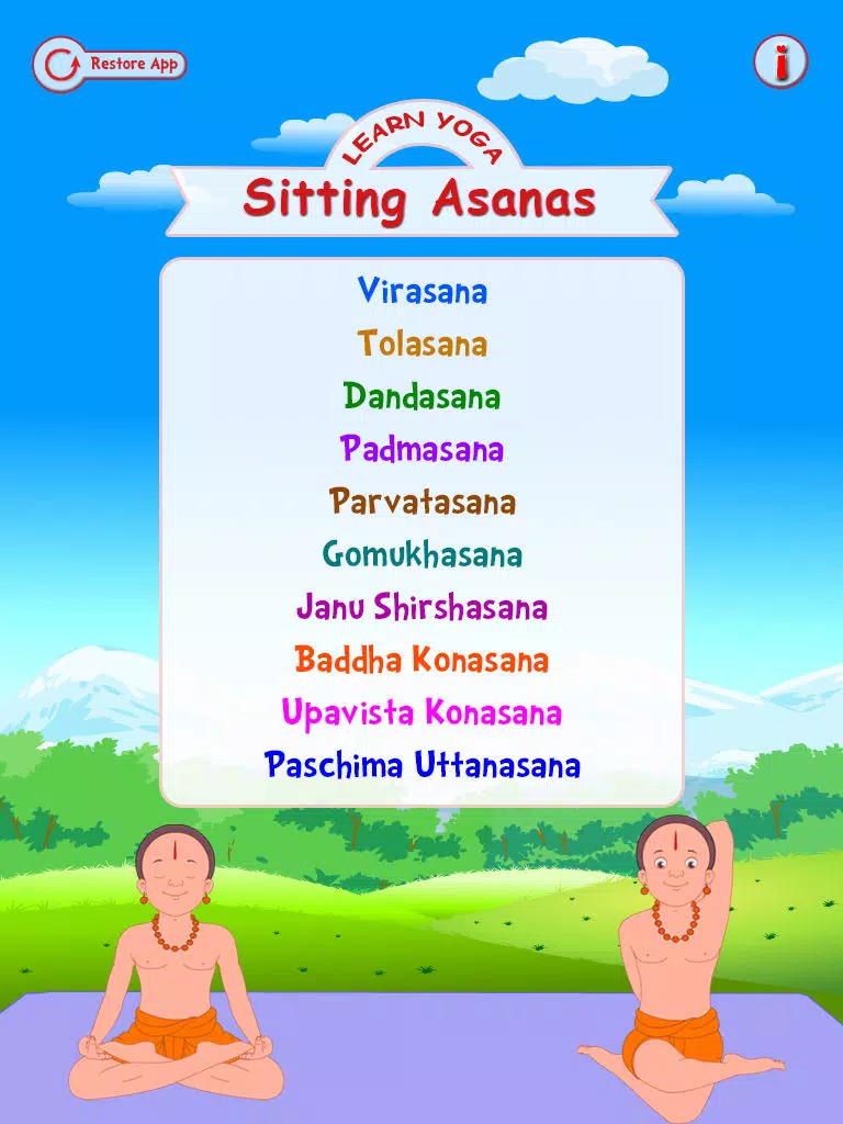 تصاویر Learn Yoga - Sitting Asana iPad 
