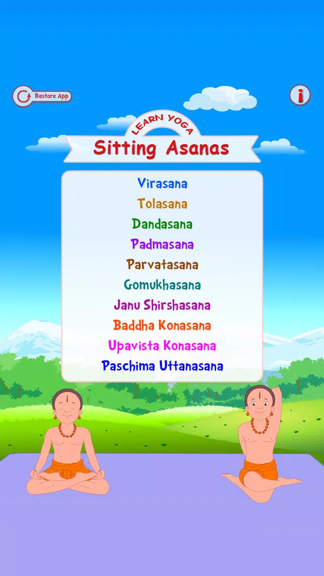 تصاویر Learn Yoga - Sitting Asana