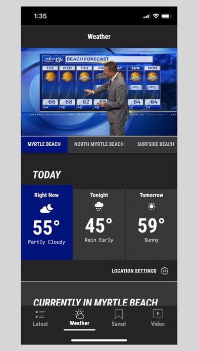 Ảnh chụp màn hình của WBTW News13 - Myrtle Beach, SC