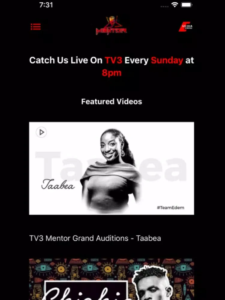 Capturas de pantalla de TV3 Mentor iPad 