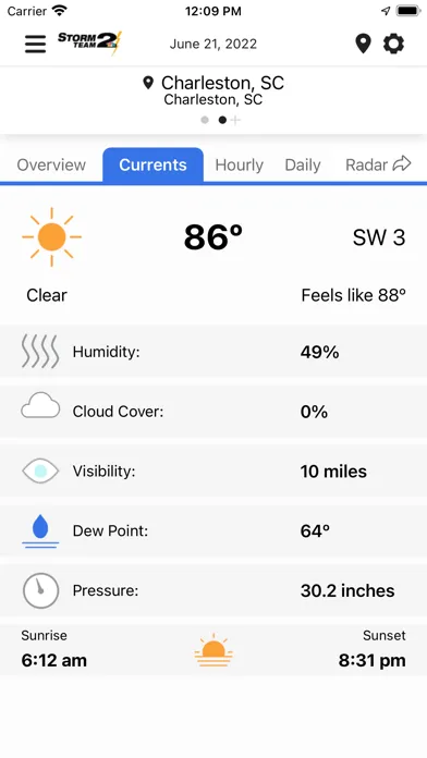 WCBD Weather Screenshots