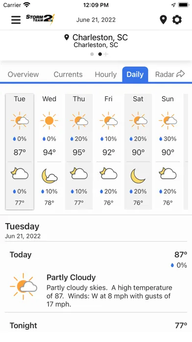 WCBD Weather Screenshots