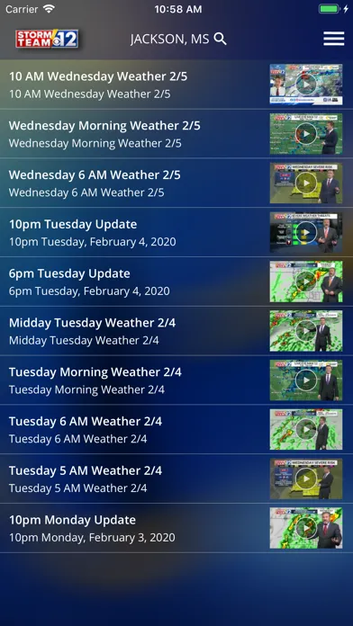 WJTV Weather应用截图